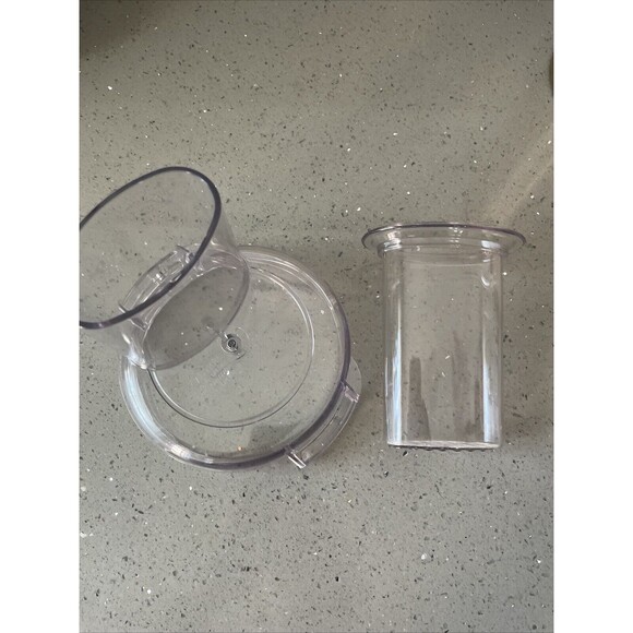 Cuisinart Food Processor Lid Replacement Parts CBFP-10 Cover + CBFP-FTP Pusher - Picture 3 of 9